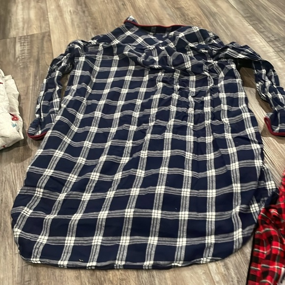 LANDS' END Warm Winter Nightshirt Flannel Lot (3) - Picture 8 of 11